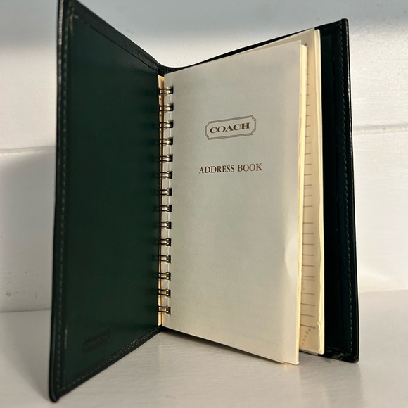 Green Vintage Coach Address Book - Picture 4 of 11
